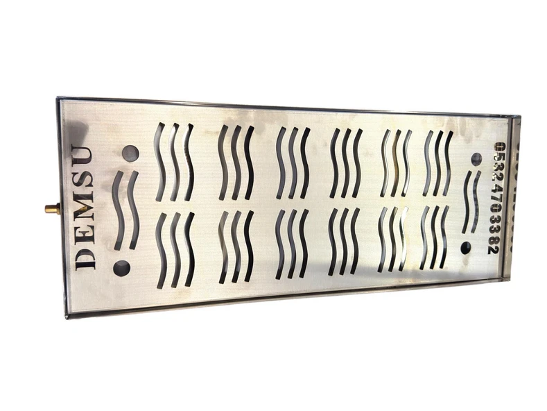 Demsu 430 Krom 2 Demlikli Çay Kazanı Damlalığı 18 x 55 Cm ürün görseli 1