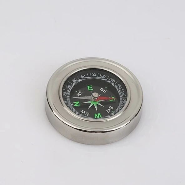 Yuvarlak Metal Kasa Dayanıklı Pusula 80mm - 3