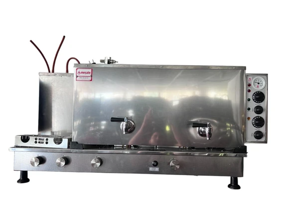 Meşale 4 Demlikli İnox Elektrik + Gazlı Full Otomatik Çay Kazanı - 2