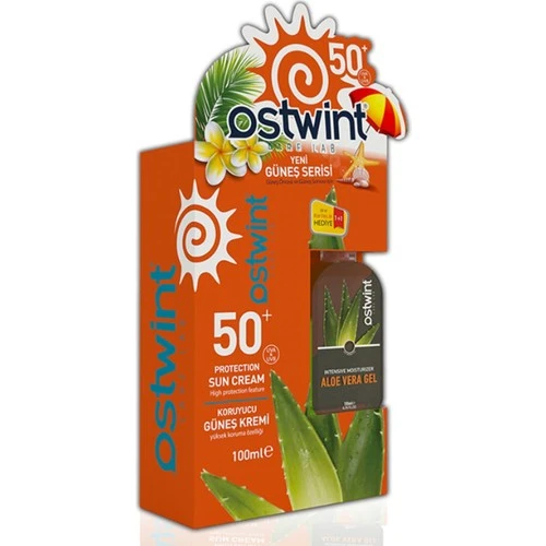 Ostwint Koruyucu Güneş Kremi 50+ Aloe Vera Jel (Hediyeli)