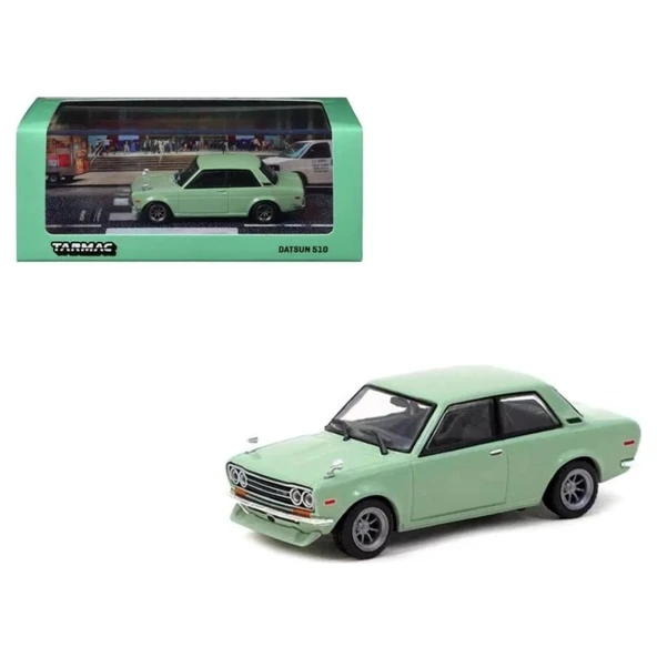 Tarmac 1:64 Datsun 510 Light Green T64R-052-GR