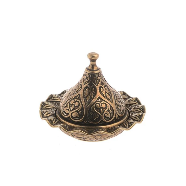 Kubbeli 6'lı Mini Lokumluk Antik Sarı Renk - 2