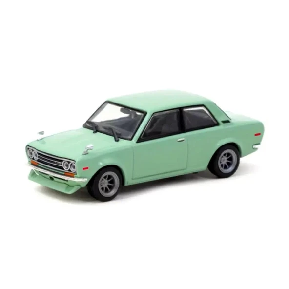 Tarmac 1:64 Datsun 510 Light Green T64R-052-GR - 3