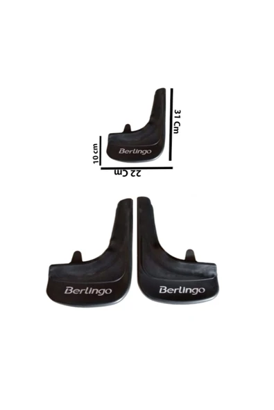 Heda Tex  Citroen Berlingo 2008-2018 Berlingo yazılı2'Li Tozluk Çamurluk Paçalık - Resim 2