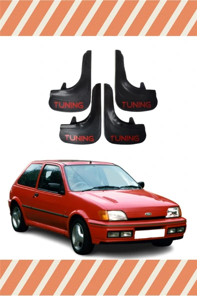 Heda Tex  Ford Fiesta 2990-2002 Tunıng Yazılı 4'lü Tozluk Çamurluk Paçalık ürün görseli