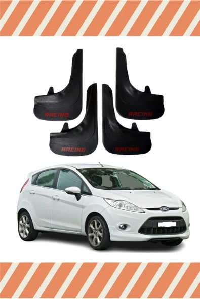 Heda Tex  DB Ford Fiesta 2010-2017 Racing Yazılı 4'lü Tozluk Çamurluk Paçalık ürün görseli