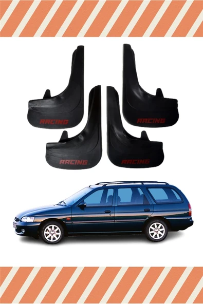 indispensablely  Ford Escort Stw Tüm Kasalar Racing Yazılı 4'lü Tozluk Çamurluk Paçalık ürün görseli 1