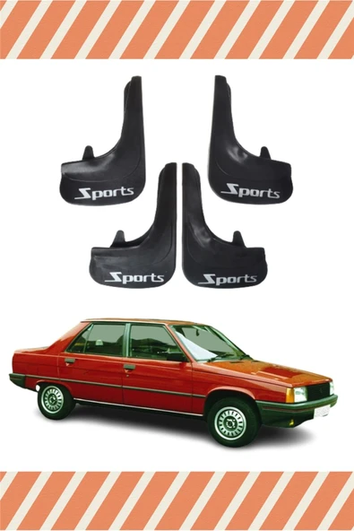 Heda Tex  Renault R9 Sports Yazılı 4'lü Tozluk Çamurluk Paçalık ürün görseli