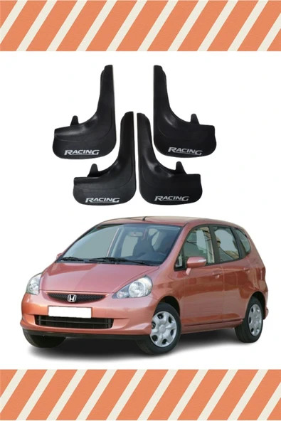 Heda Tex  Honda Jazz 2002-2008 Racing Yazılı 4'lü Tozluk Çamurluk Paçalık ürün görseli