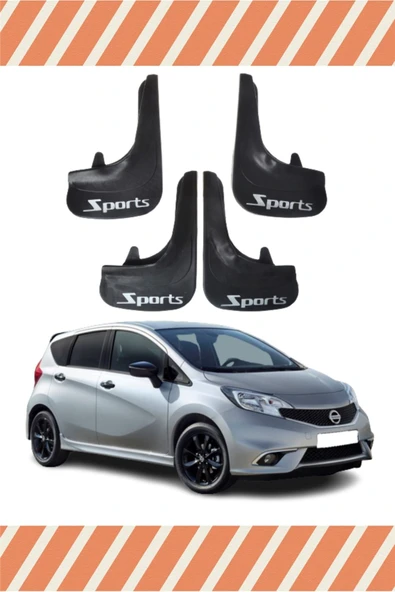 Heda Tex  Nissan Note Sports Yazılı 4'lü Tozluk Çamurluk Paçalık ürün görseli