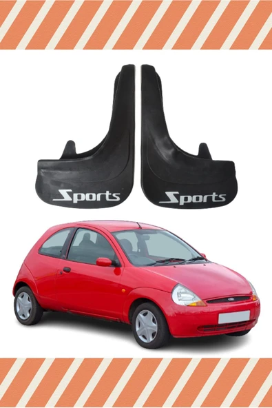 indispensablely  Ford Ka- Racing Kırmızı Yazılı 2'Li Tozluk Çamurluk Paçalık ürün görseli 1