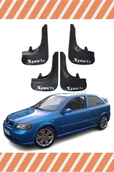 Heda Tex  Opel Astra G 1998-2009 Sports Yazılı 4'lü Tozluk Çamurluk Paçalık ürün görseli