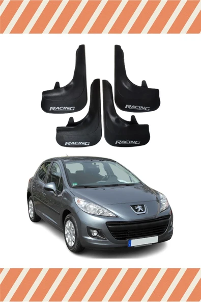 Heda Tex  Peugeot 207 Racing Yazılı 4'lü Tozluk Çamurluk Paçalık ürün görseli