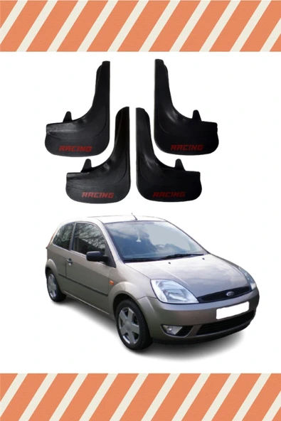 Heda Tex  Ford Fiesta 2002-2009 Racing Yazılı 4'lü Tozluk Çamurluk Paçalık ürün görseli