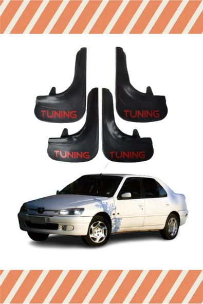 Heda Tex  Peugeot 306 Sd Tüm Kasalar Tunıng Yazılı 4'lü Tozluk Çamurluk Paçalık ürün görseli