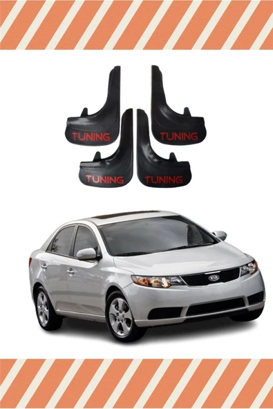 Heda Tex  DB Kia Cerato 2009-2015 Tunıng Yazılı 4'lü Tozluk Çamurluk Paçalık ürün görseli