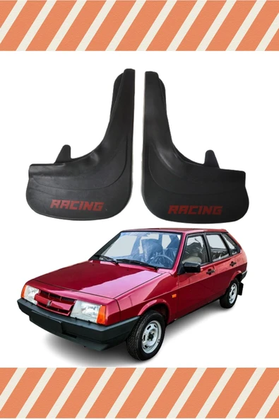 Heda Tex  Lada Samara Tüm Kasalar Racing Kırmızı Yazılı 2'Li Tozluk Çamurluk Paçalık ürün görseli