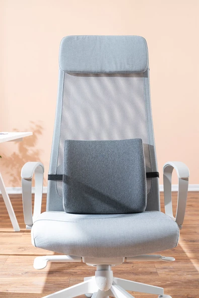 Softlife Ortopedik Sünger Bel Yastığı Ofis Araba Koltuk Yastığı Bel Destek Minderi 35x34x12 cm - 4