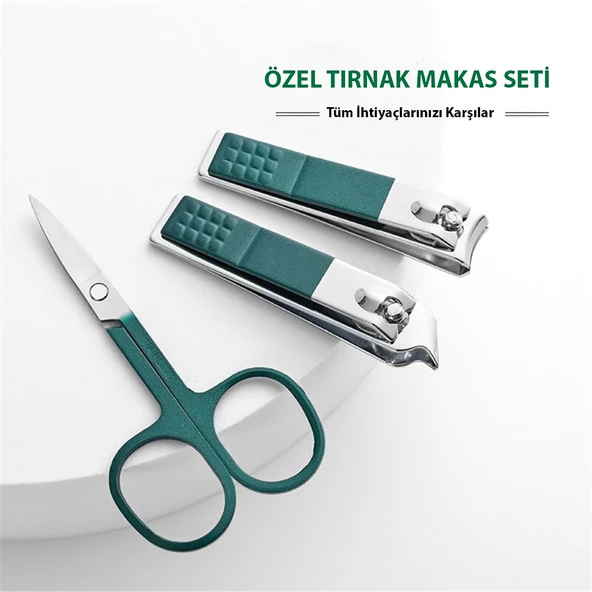 HyMark 6 Parça Deri Çantalı Manikür Pedikür Özel Tırnak Makası Seti - 3