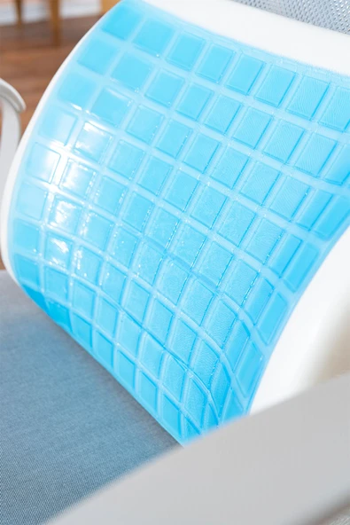 Softlife Jelli Ortopedik Visco Bel Yastığı Ofis Araba Koltuk Yastığı Serinleten Yastık 38x32x12 - 2