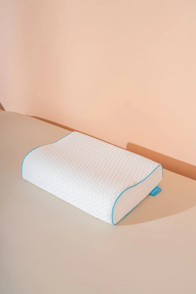 Softlife Boyun Destekli Ortopedik Visco Yastık 45x31x10/7 Cm