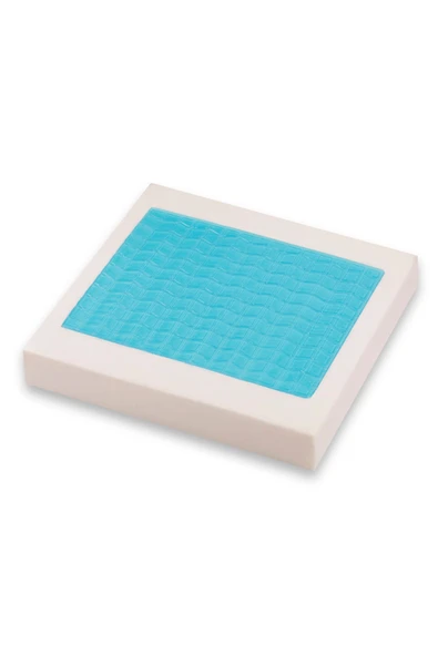 Softlife Jelli Visco Tekerlekli Sandalye Minderi Visko Kare Oturma Minderi Serinleten Minder 45x43x7 cm