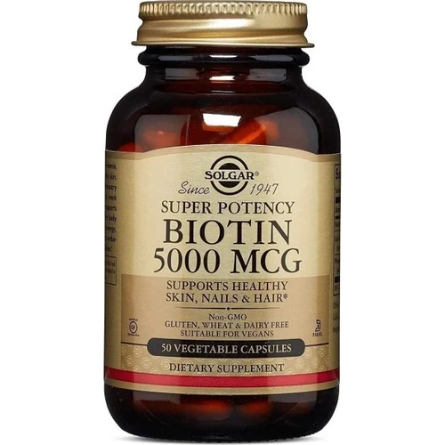 Solgar Biotin 5000 Mcg 50 Kapsül