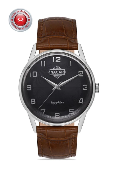 SAFİR CAM KLASİK KAHVERENGİ ERKEK KOL SAATİ NC34-290865-ALL2 ürün görseli 1