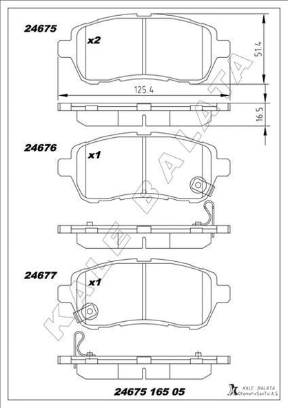 ÖN BALATA FIESTA VI 1.4-1.4TDCİ 1.6 TDCI 08 SWIFT 10 JUSTY 07 MAZDA II 07 SIRION 08