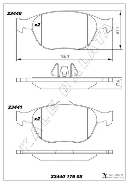 ON FREN BALATASI CONNECT 1.8TDCI 02 14