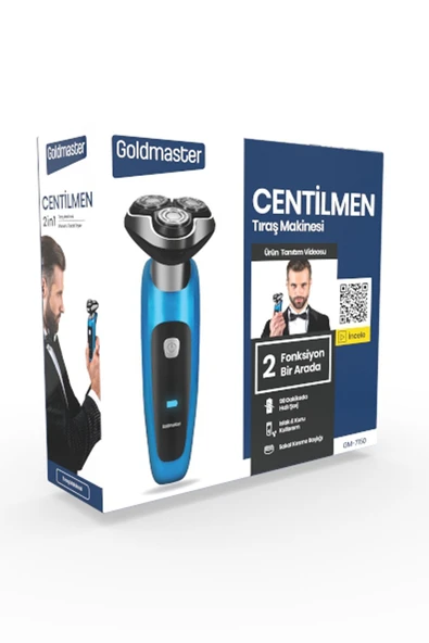 GOLDMASTER Centilmen Esnek Oynar Başlıklı Led Ekranlı IPX6 Islak Kuru Su Geçirmez Tıraş Makinesi - 8