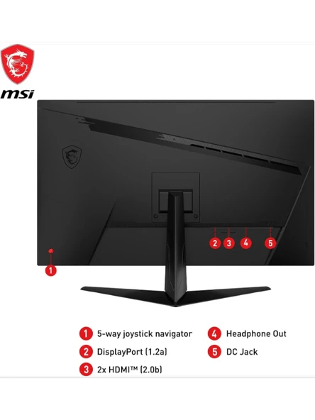 MSI G321Q 31.5 IPS QHD 170HZ 1MS FREESYNC PREMIUM FLAT GAMING MONITOR - 5