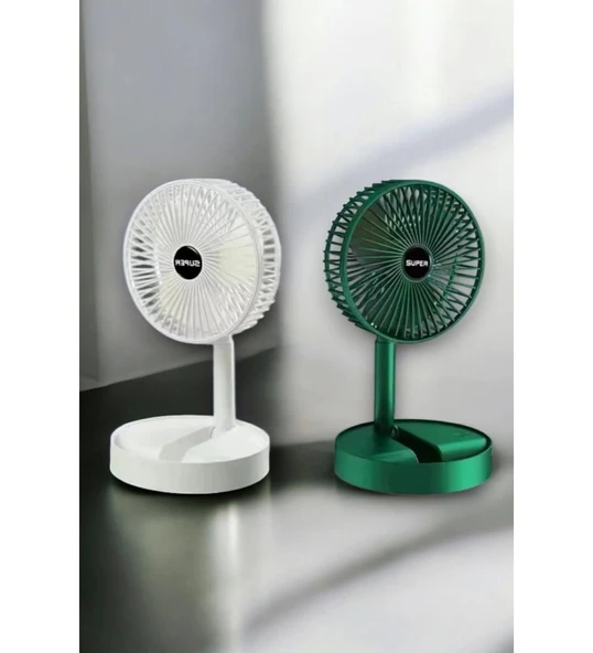 Inovaxis Katlanabilir Teleskopik Şarjlı Fan Masaüstü Soğutucu Vantilatör - 3