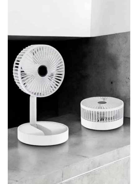 Inovaxis Katlanabilir Teleskopik Şarjlı Fan Masaüstü Soğutucu Vantilatör - 2