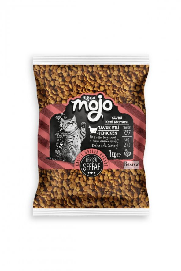MyCat Tavuk Etli Yavru Kedi Maması 1 KG - VAKUMLU PAKET