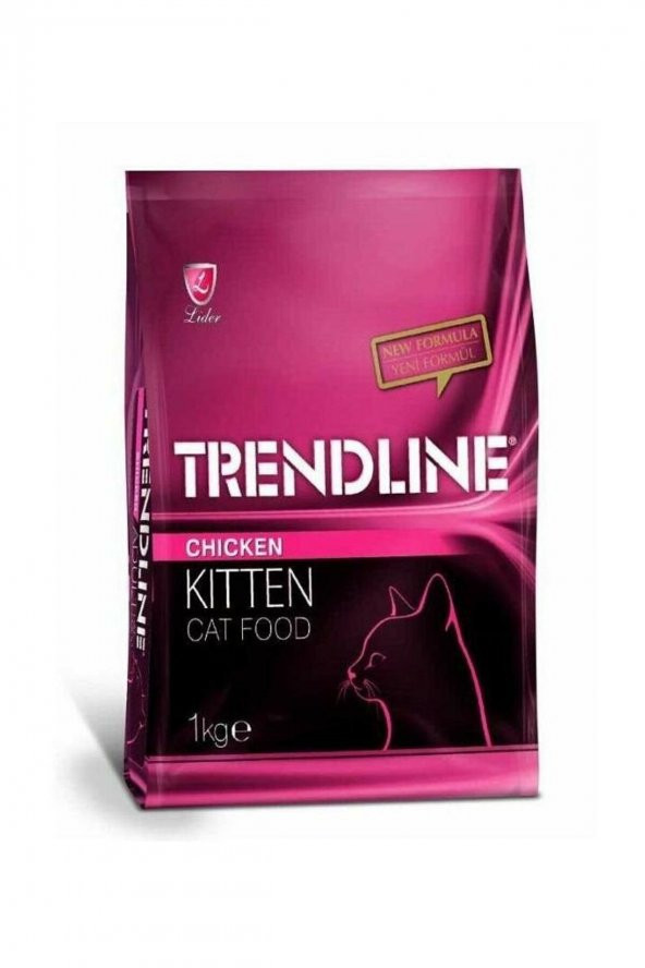 Trendline Kitten Tavuklu Yavru Kedi Maması 2 Kg ŞEFFAF PAKET