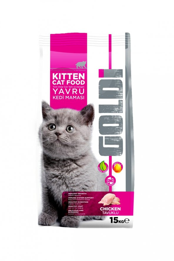 GOLDİ 1.5 kg Yavru Kitten Dökme Şeffaf Poşet+HEDİYELİ