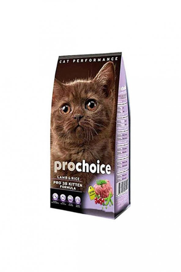 Pro Choice Pro 38 Cat Kıtten Lamb & Rıce 2kg şeffaf pakettir