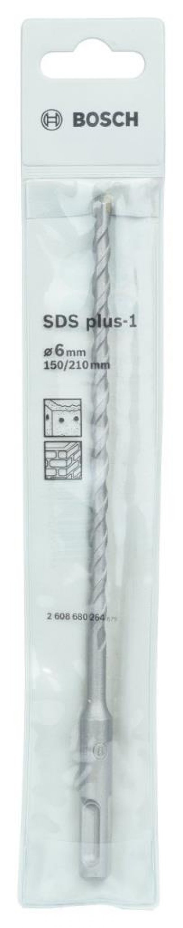 Bosch - Plus-1 Serisi, SDS-plus Kırıcı Delici Matkap Ucu 6*210 mm - 2