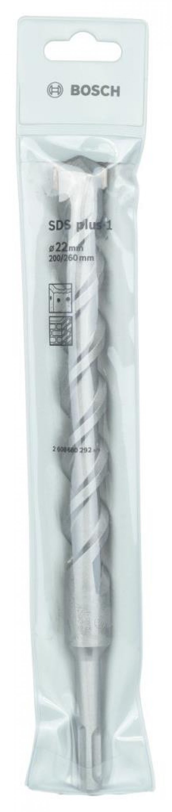 Bosch - Plus-1 Serisi, SDS-plus Kırıcı Delici Matkap Ucu 22*260 mm - Resim 2