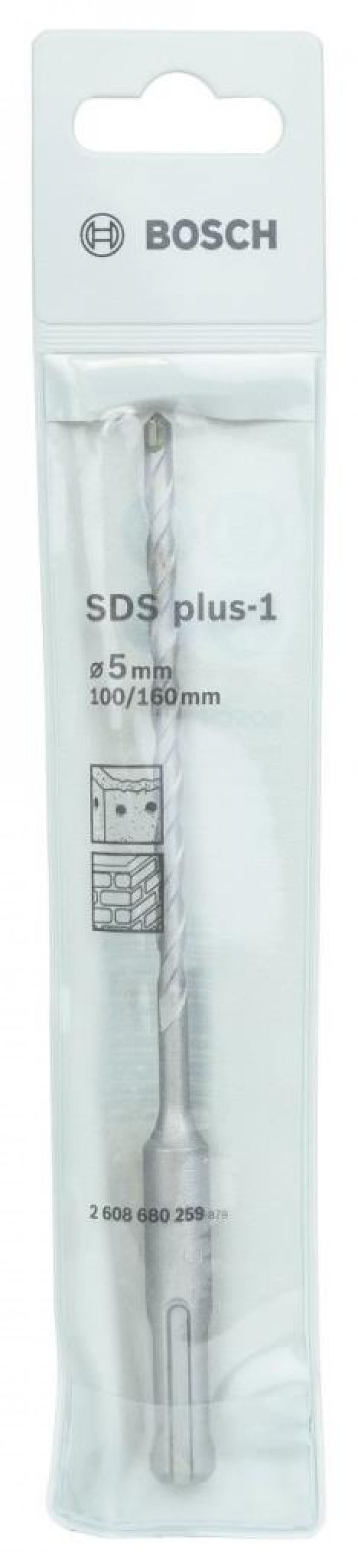 Bosch - Plus-1 Serisi, SDS-plus Kırıcı Delici Matkap Ucu 5*160 mm - 2