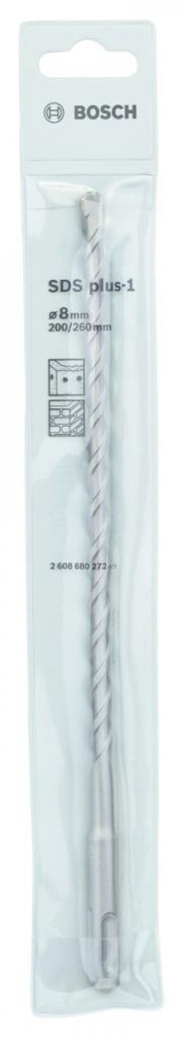 Bosch - Plus-1 Serisi, SDS-plus Kırıcı Delici Matkap Ucu 8260 mm - 2