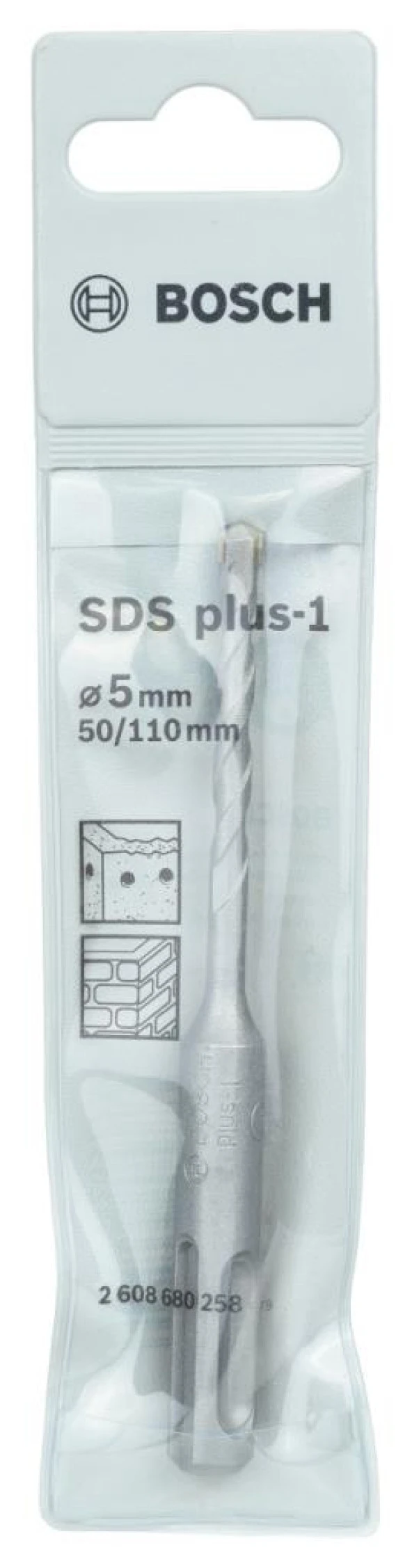 Bosch - Plus-1 Serisi, SDS-plus Kırıcı Delici Matkap Ucu 5*110 mm - 2