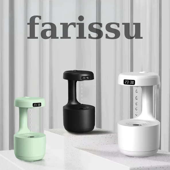 Anti-yerçekimi Su Damlası Gece Lambalı Ultrasonik Aroma Difüzör ve Hava Nemlendirici - 7