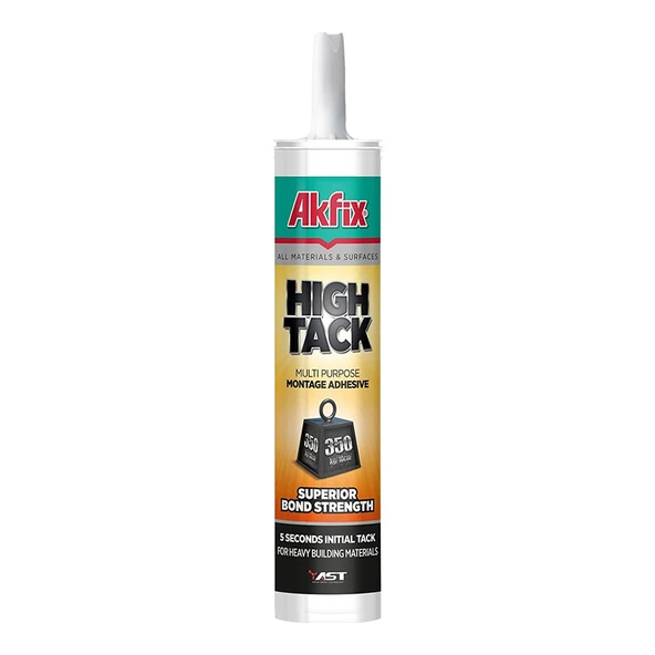 Akfix High Tack Ulrta Güçlü Montaj Yapıştırıcı Beyaz 290ml - 1