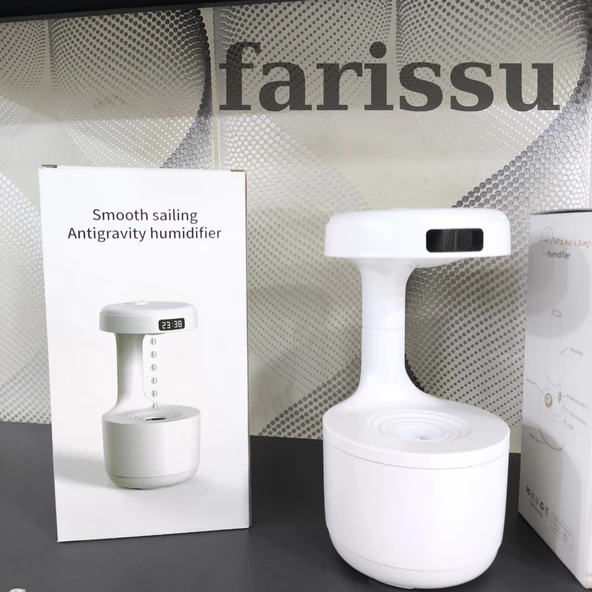 Anti-yerçekimi Su Damlası Gece Lambalı Ultrasonik Aroma Difüzör ve Hava Nemlendirici - 8