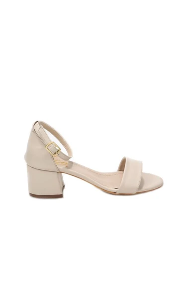 Papuçcity Hco 03240 5 Cm Topuklu Tek Bant Kadın Sandalet Ayakkabı - 4