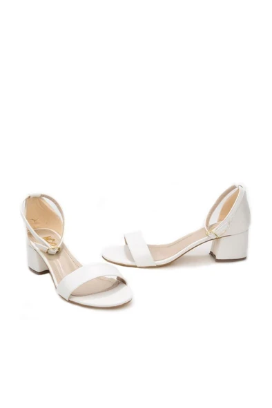 Papuçcity Hco 03240 5 Cm Topuklu Tek Bant Kadın Sandalet Ayakkabı - 3