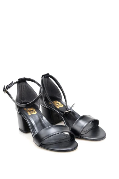 Papuçcity Hco 03240 5 Cm Topuklu Tek Bant Kadın Sandalet Ayakkabı - 8