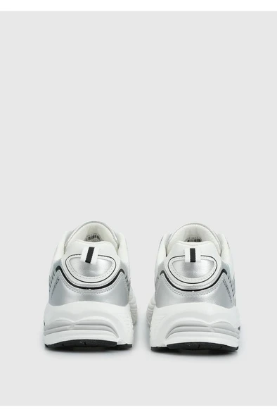 Lumberjack PENTAGON 5FX 101939240 Kadın Spor Ayakkabı Beyaz Gümüş 36-40 - Resim 4